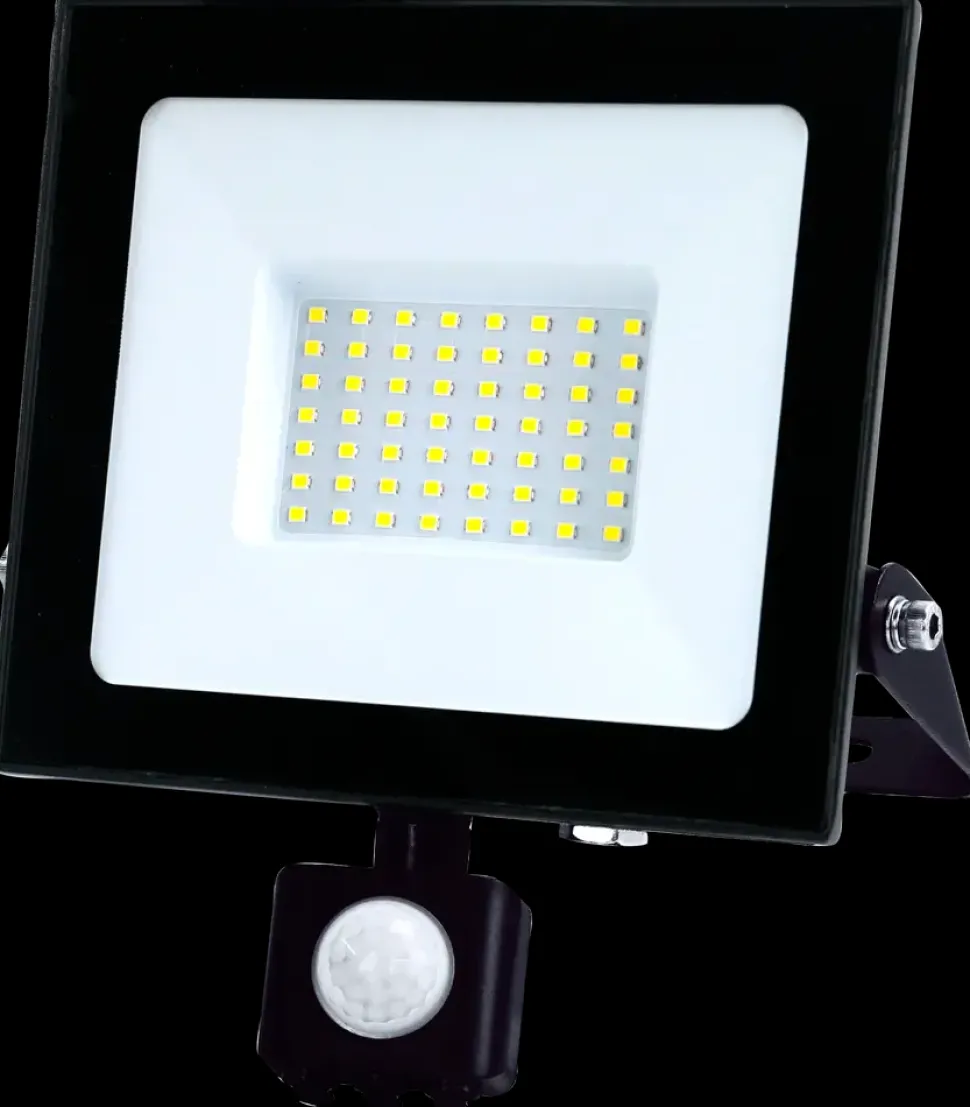 Projektør med LED 50W sensor