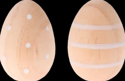 Påskeæg i træ - 5,5 cm