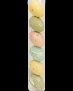 Påskeophæng 6 cm - Pastelfarvede æg