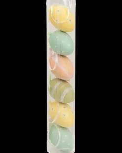 Påskeophæng 6 cm - Pastelfarvede æg