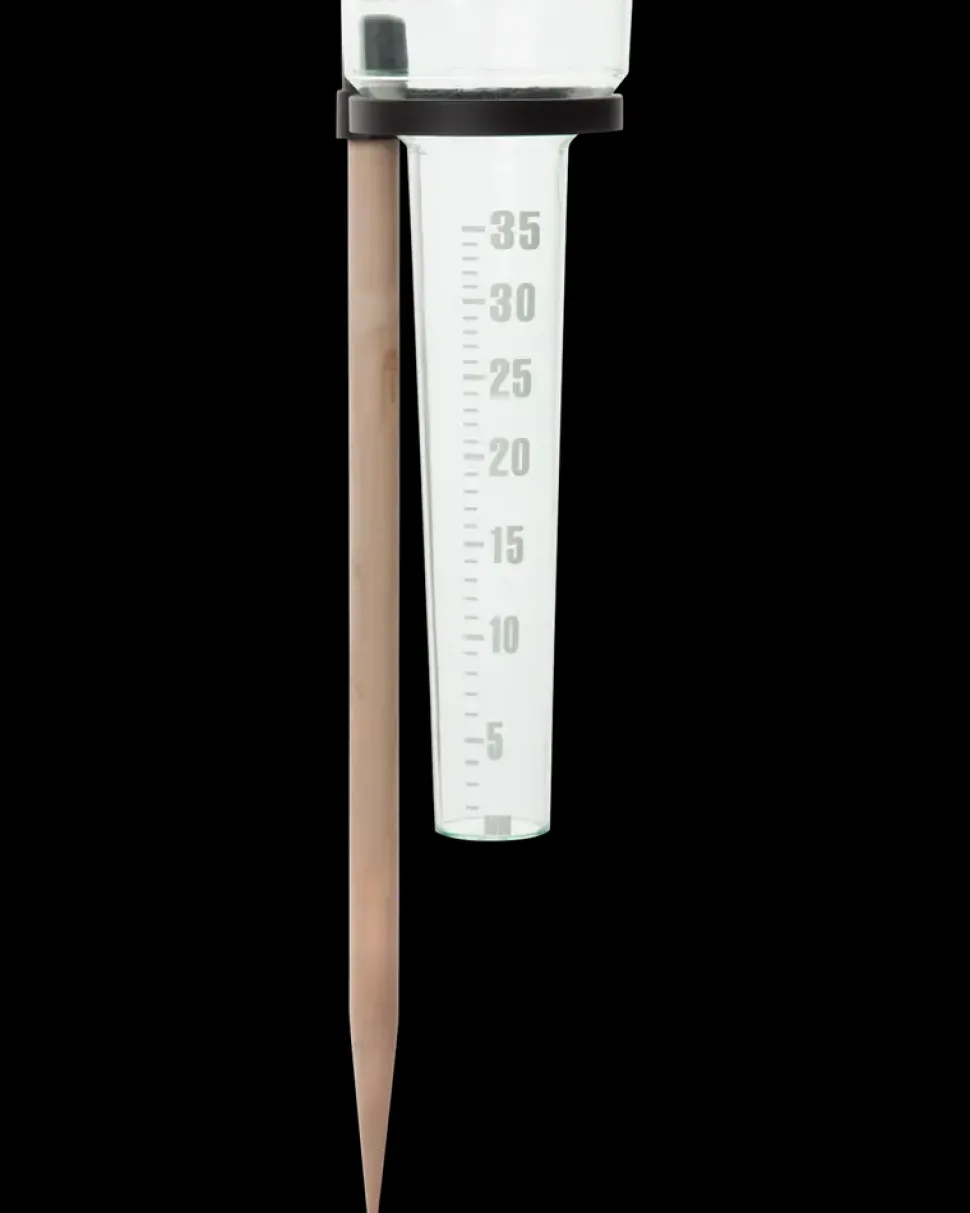 Regnmåler med holder