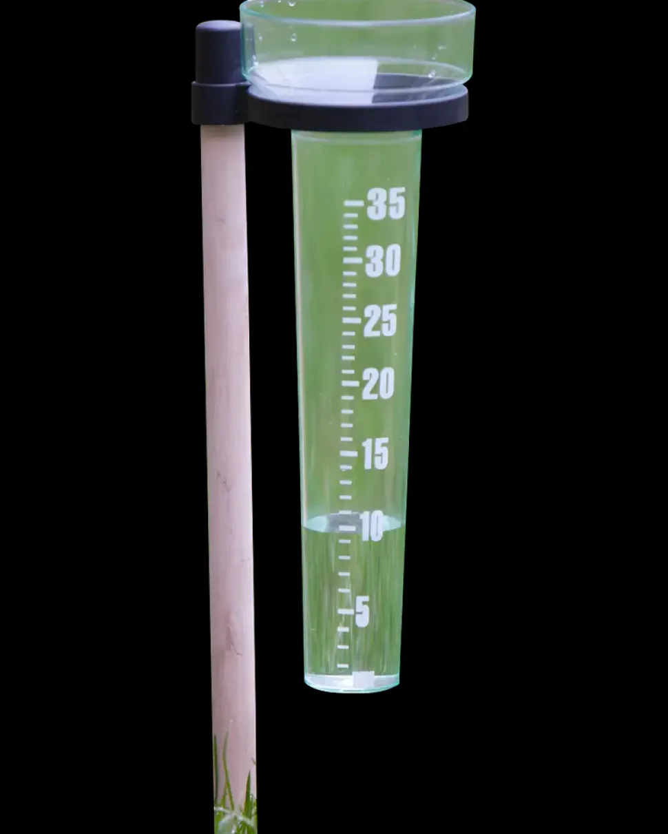 Regnmåler med holder