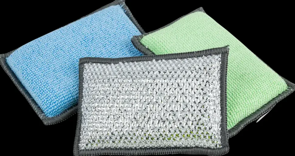 Rengøringssvamp mikrofiber 3-pak