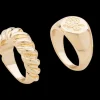Ring bred 4 stk. - guld