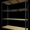 Rockfort Stålreol 4 hylder 180 x 160 x 60 cm