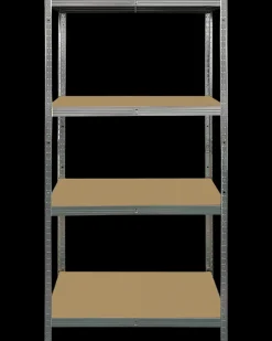 Rockfort Stålreol med 4 hylder 180 x 90 x 40 cm