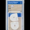Rørophæng i hvid plast 7/8 2-pak