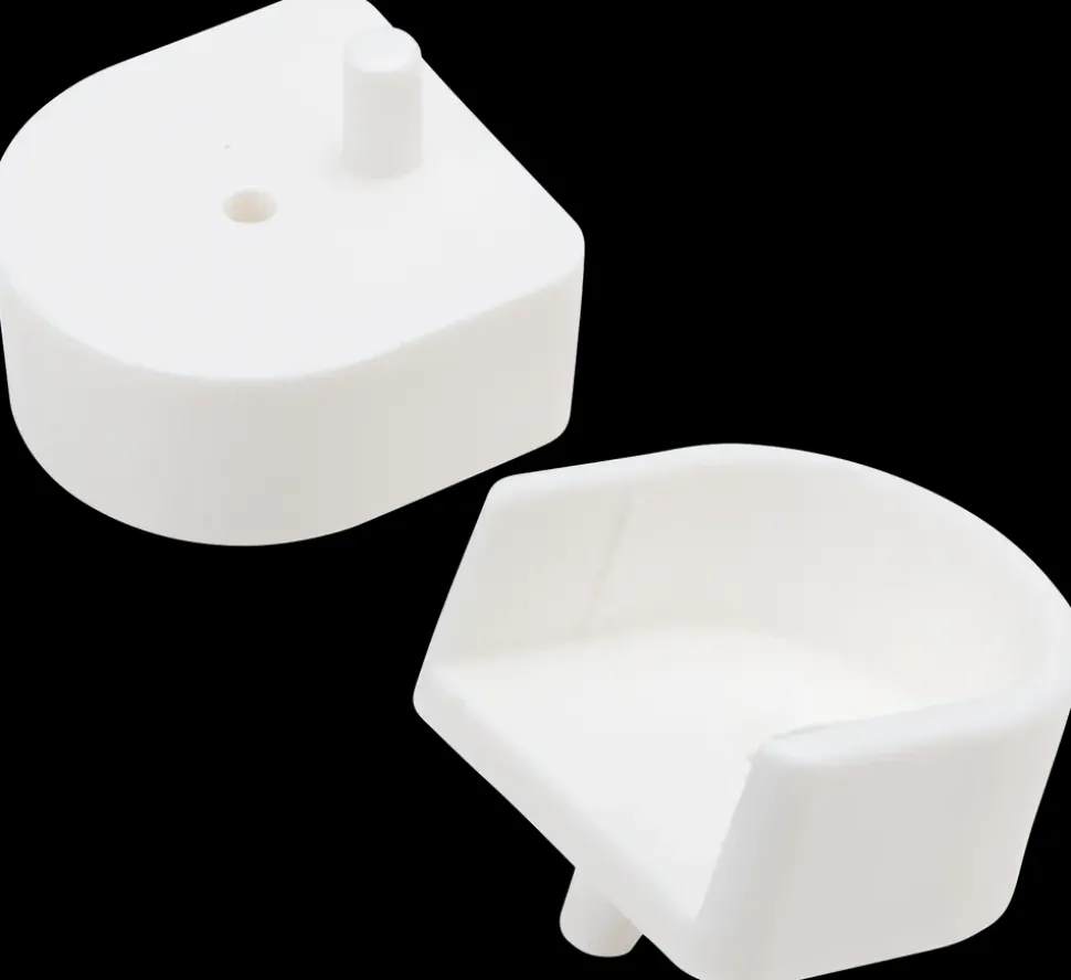 Rørophæng i hvid plast 7/8 2-pak