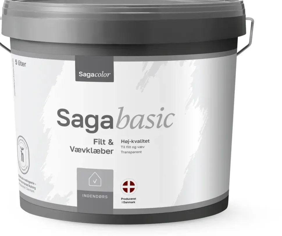 Sagabasic Filt & Vævklæber - 5 liter