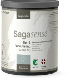 Sagasense Dør & Panel 90 - Sort 0,75 liter
