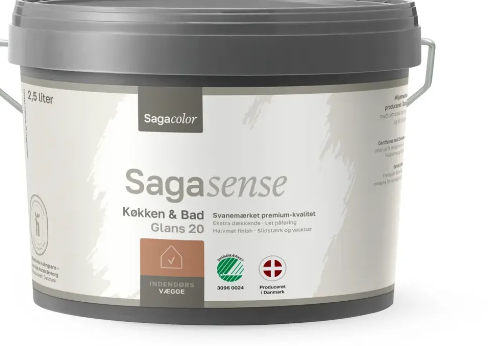 Sagasense Køkken & Bad 20 - Hvid 2,5 liter
