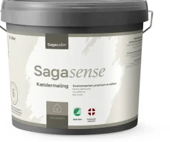Sagasense Kældermaling Glans 3 Hvid - 5 liter