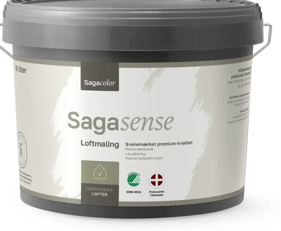 Sagasense Loftmaling 2 - 9 liter hvid