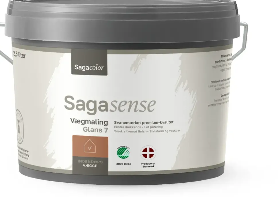 Sagasense Vægmaling 7 - 2,5 liter beach shell