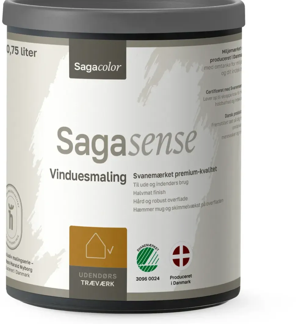 Sagasense Vinduesmaling 0,75 liter - Hvid