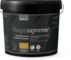 Sagasupreme Heldækkende Træbeskyttelse - Antracit 5 liter