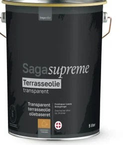 SagaSupreme Terrasseolie 5 liter - Teak