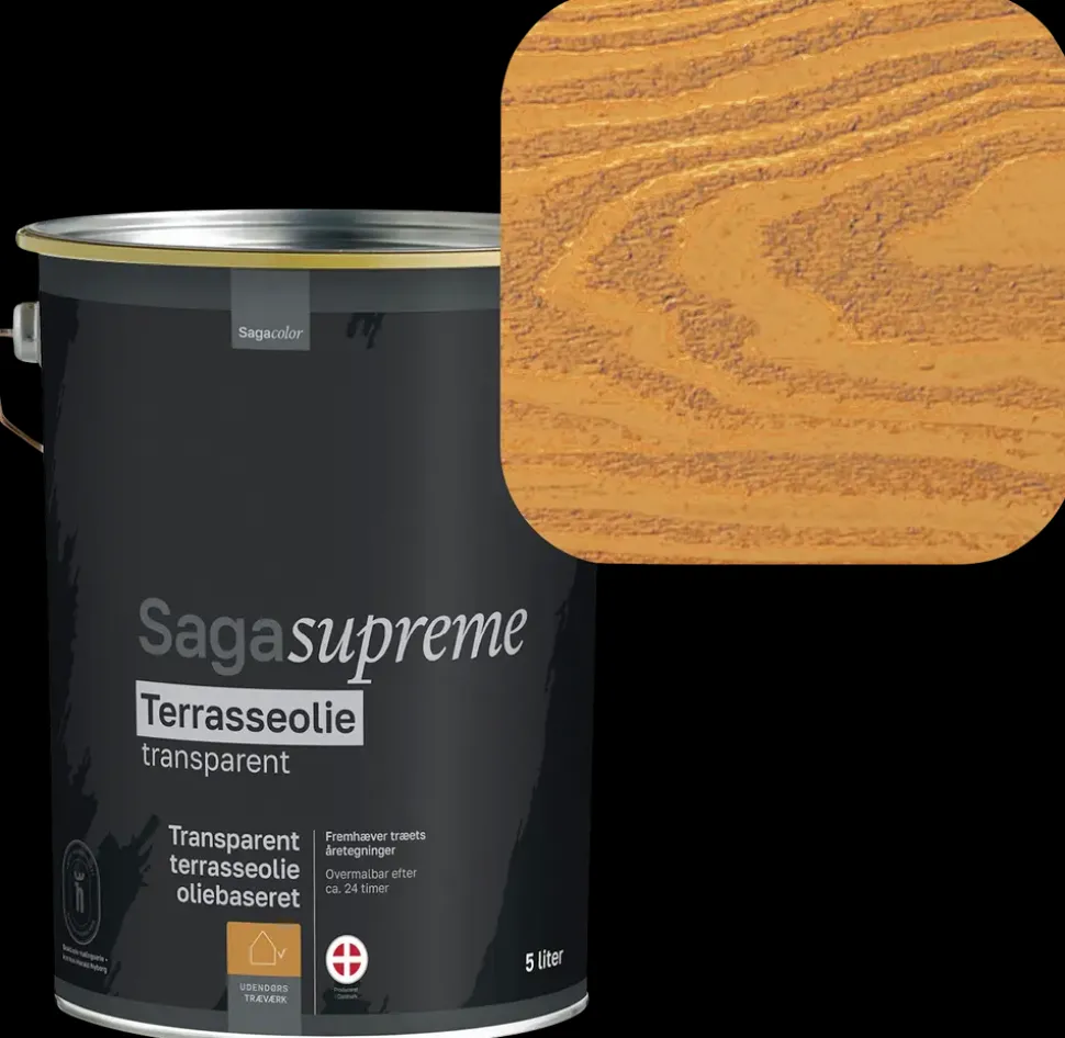 SagaSupreme Terrasseolie 5 liter - Pine