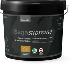 Sagasupreme Transparent Træbeskyttelse 5 liter - Lys teak