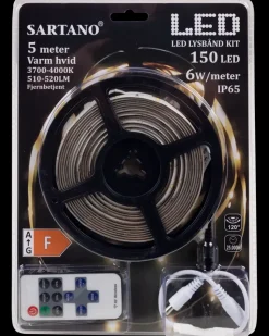 SARTANO Flexstrip med LED og fjernbetjening 5 meter