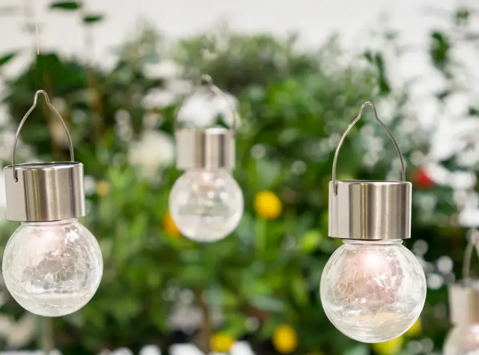 Sartano Solcellelampe Glaskugler Ø6 cm 2-pak