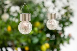 Sartano Solcellelampe Glaskugler Ø6 cm 2-pak