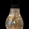 Sartano Solcellelampe Khaya glaspære H. 20 cm