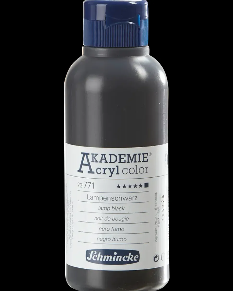 Schmincke Akrylfarve 250 ml Lamp black