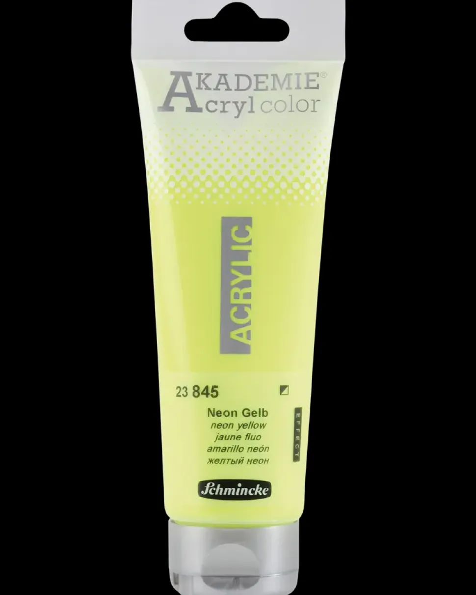 Schmincke Akryl 120 ml - neon gul