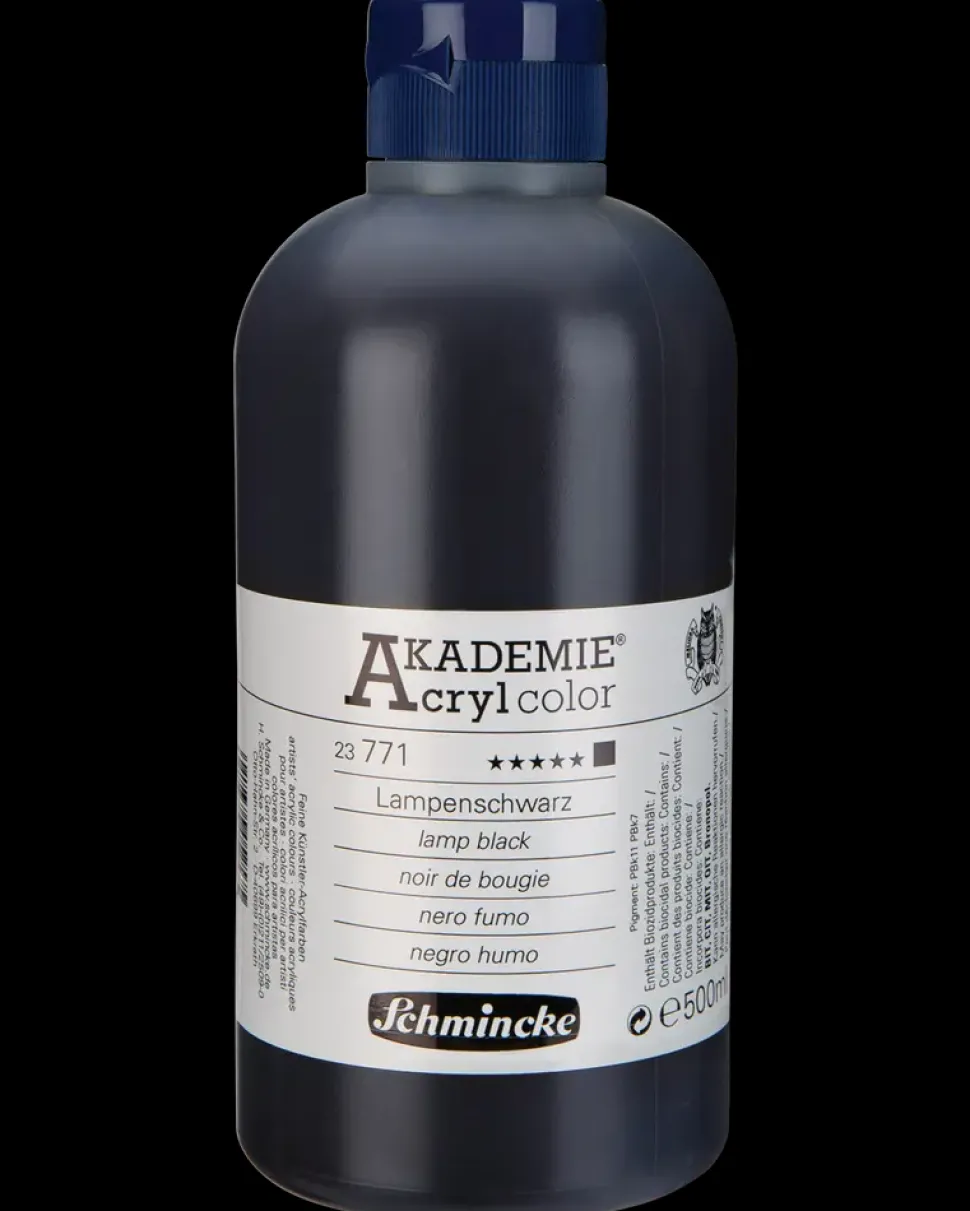 Schmincke Akrylfarve 500 ml Lamp black