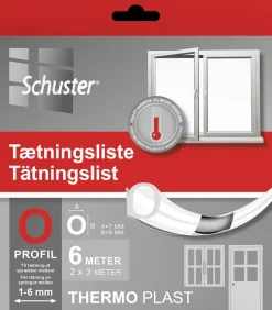 Schuster Tætningsliste O 7 x 9 mm 6 m