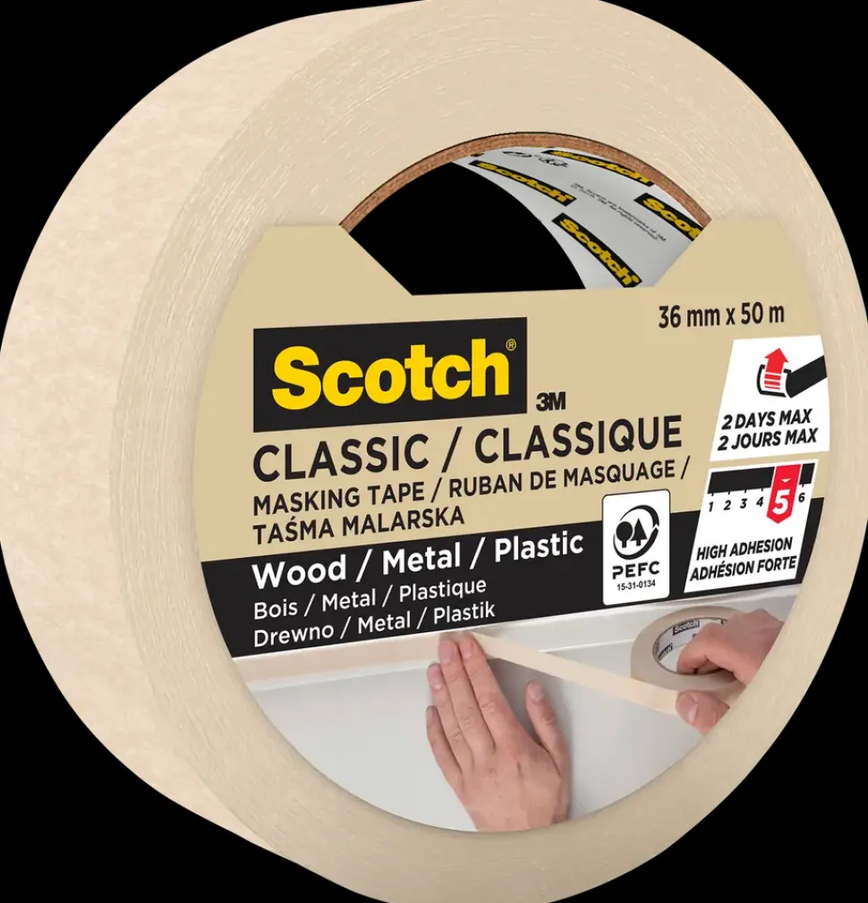 Scotch® Afdækningstape 50 meter x 36 mm