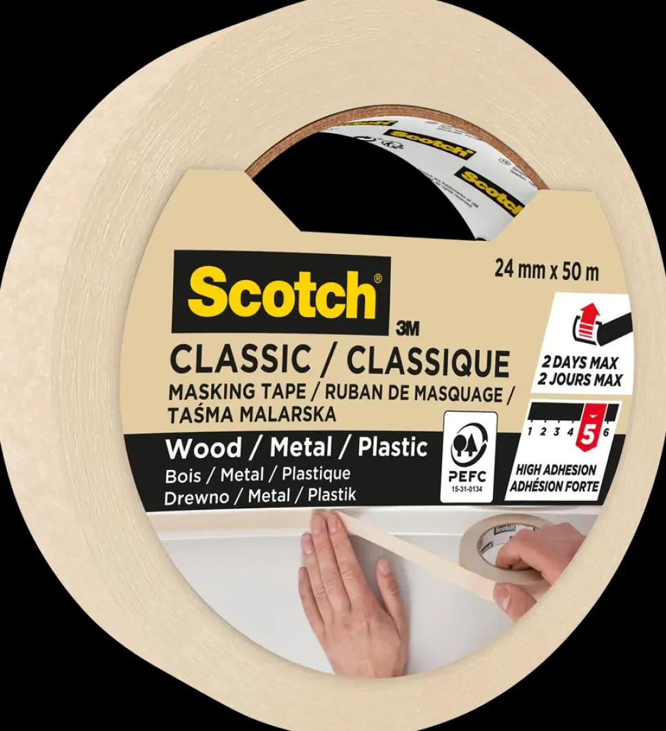 Scotch® Afdækningstape 50 meter x 24 mm
