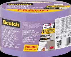Scotch® Afdækningstape Sarte overflader 41 meter - 36 mm 2-pak