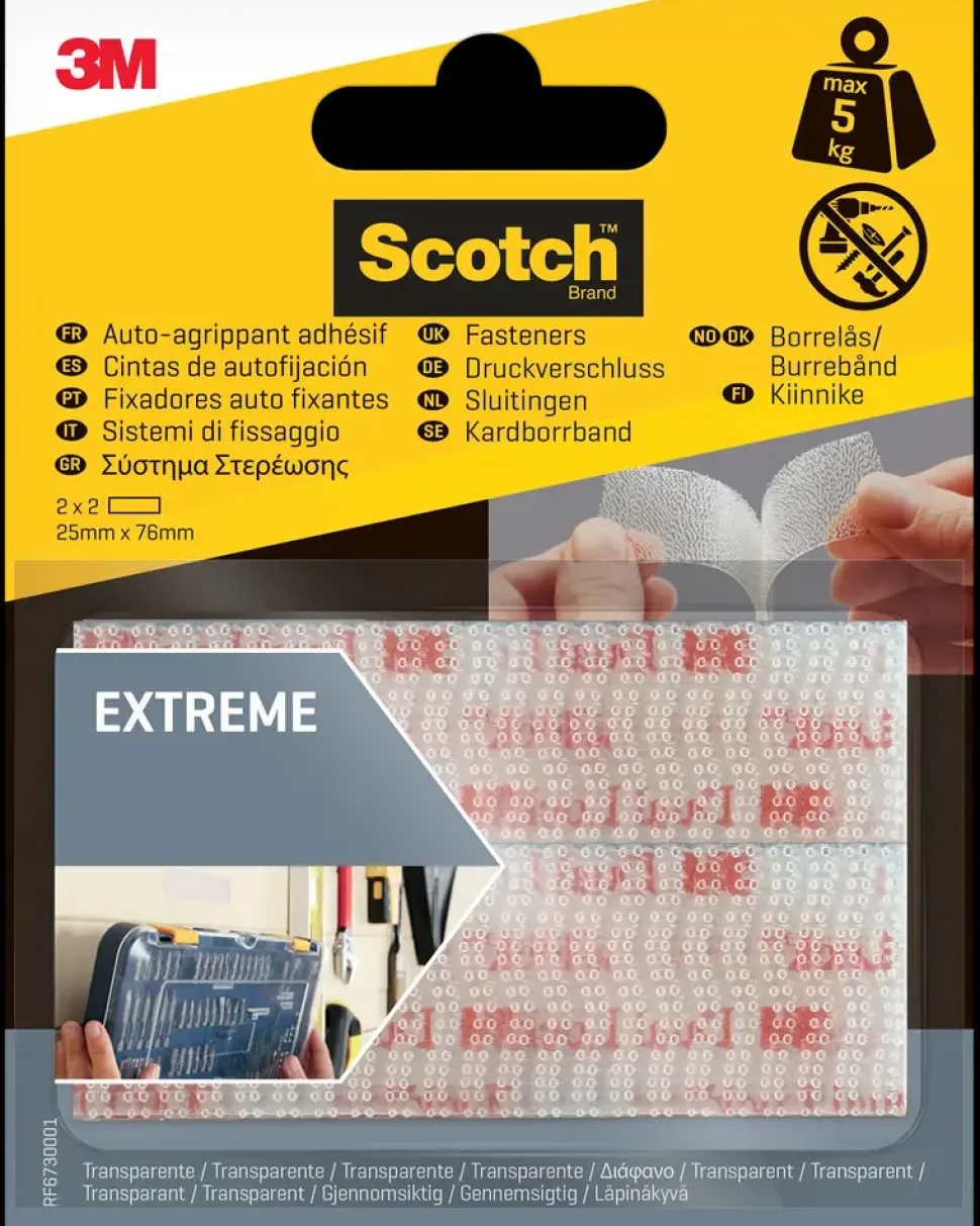 Scotch™ Ekstreme Fasteners Transparent - 25 x 75 mm