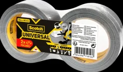 Scotch® Extremium™ Lærredstape Universal Sølv 48 mm x 25 meter 2-pak