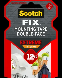 Scotch-FIX™ Dobbeltklæbende Ekstrem INDE 19 mm x 1,8 meter