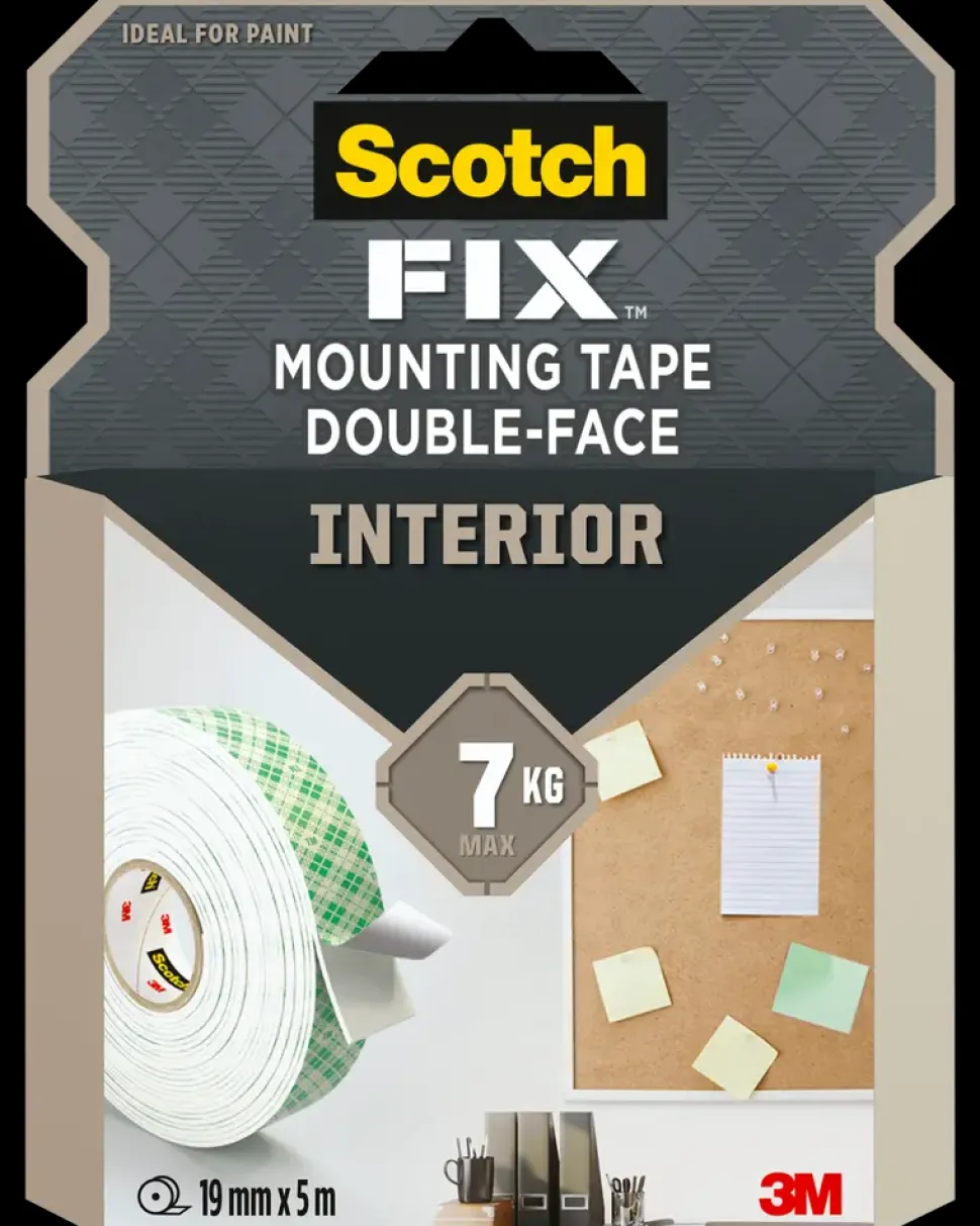 Scotch-FIX™ Dobbeltklæbende INDE 19 mm x 5 meter