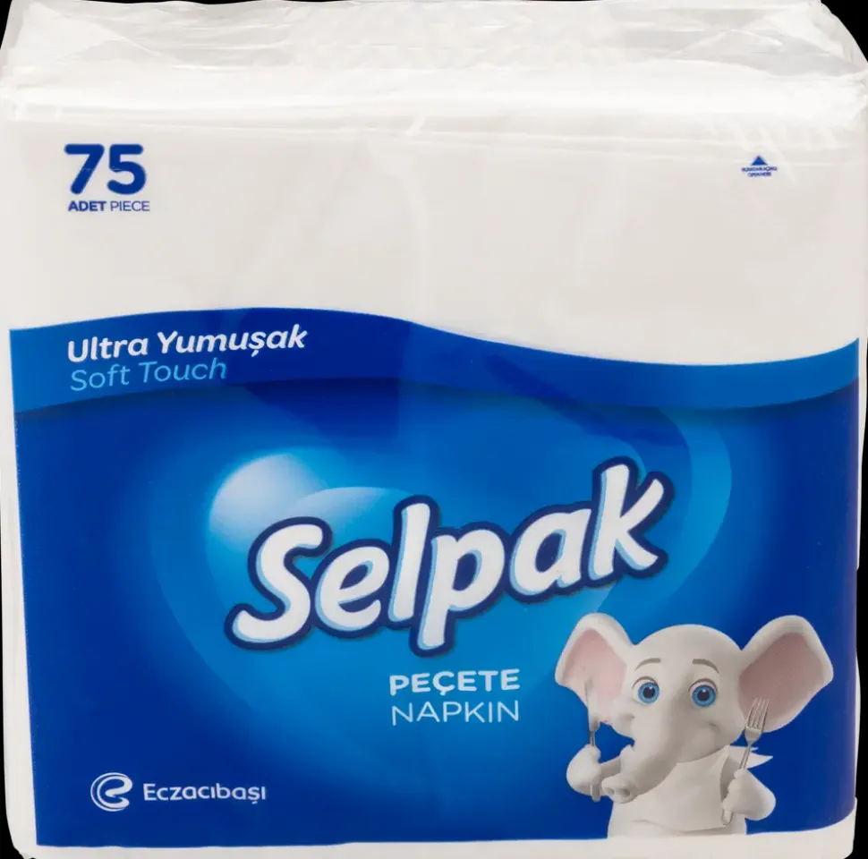 Selpak Servietter hvid 75 stk.