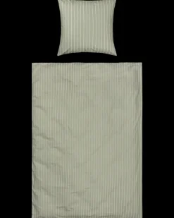 Sengesæt 140 x 220 cm - Grøn Stribet