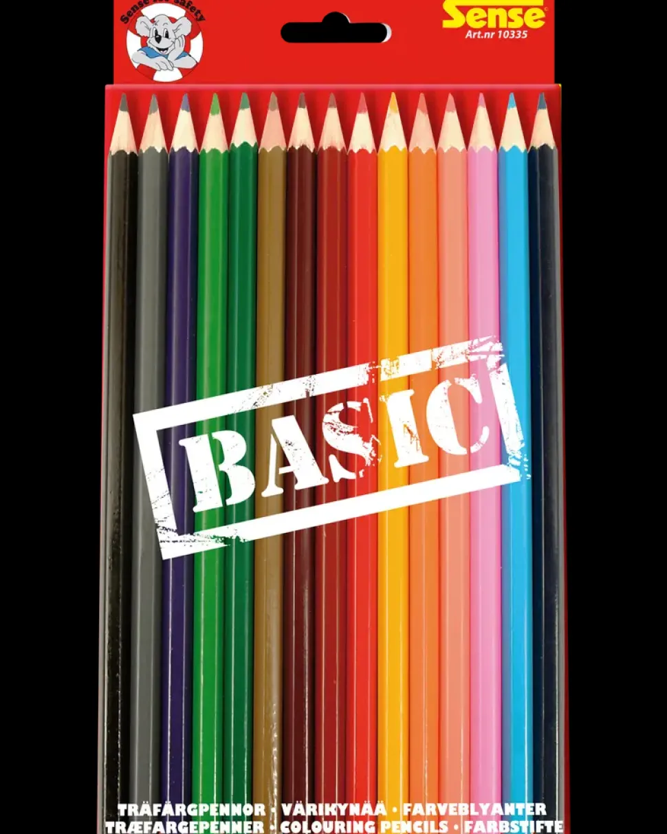 Sense Farveblyanter basic 15 stk.