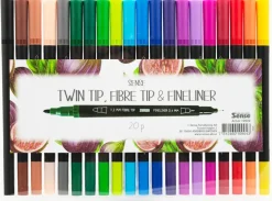 Sense Fineliner tyk/tynd 20 stk.