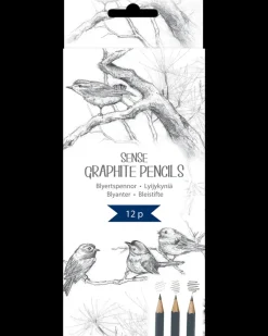 Sense Graphite skitseblyanter 12 stk.