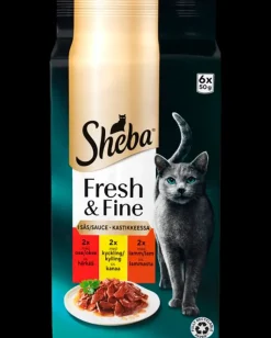 SHEBA Vådfoder 6 x 50 g - Okse, lam og kylling