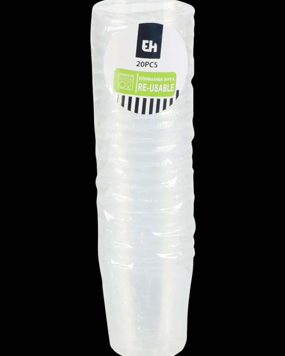 Shotglas 3 cl genanvendelig 20-pak
