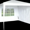 Sidevæg pavillon 2-pak hvid