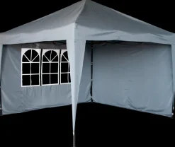 Sidevæg til pavillon 2-pak grå