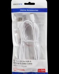 SINOX - USB-C kabel hvid - 2 meter