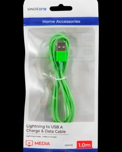 SINOX Lightningkabel 1 meter - grøn