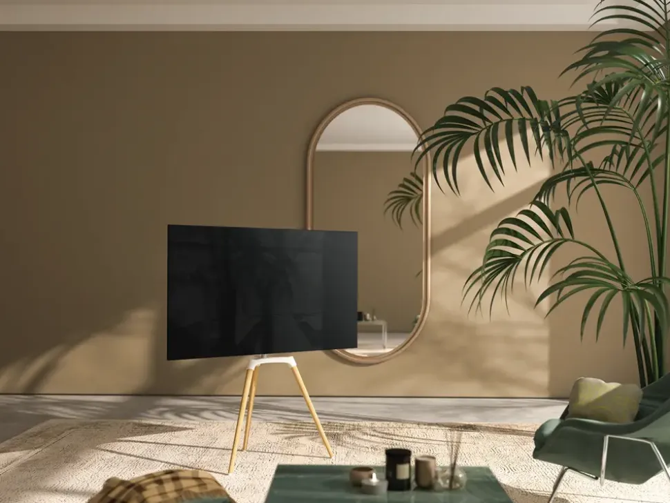 SINOX TV stander 50"-65" - bøg/hvid